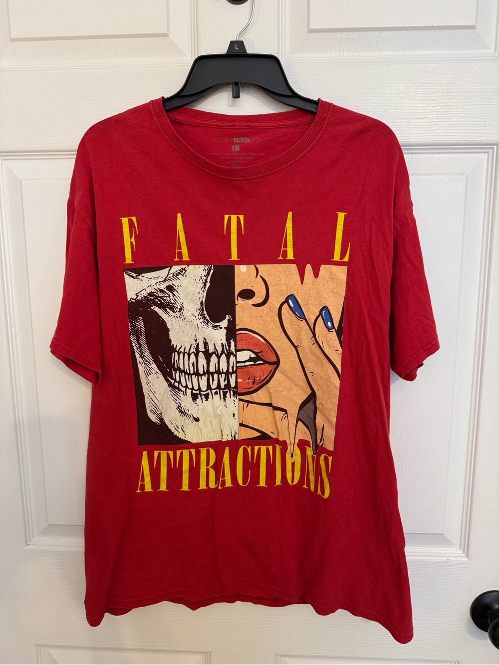 Fashion Nova Red 'Fatal Attractions' Graphic Tee